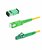 GLASVEZELKABEL-SET GROEN (KABEL MET KOPPELBLOK) (SC-APC/LC-APC) 2 METER